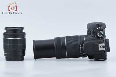 【中古】Canon キヤノン EOS Kiss X7 ダブルズームキット ブラック シャッター回数僅少