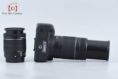 【中古】Canon キヤノン EOS Kiss X7 ダブルズームキット ブラック シャッター回数僅少