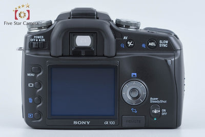 【中古】SONY ソニー α100 DSLR-A100 高倍率ズームレンズキット ブラック