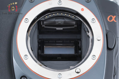 【中古】SONY ソニー α100 DSLR-A100 高倍率ズームレンズキット ブラック