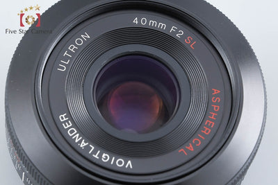 【中古】Voigtlander フォクトレンダー ULTRON 40mm f/2 SL Aspherical キヤノン用