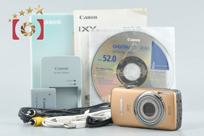 【中古】Canon キヤノン IXY Digital 930 IS ブラウン コンパクトデジタルカメラ 元箱付き