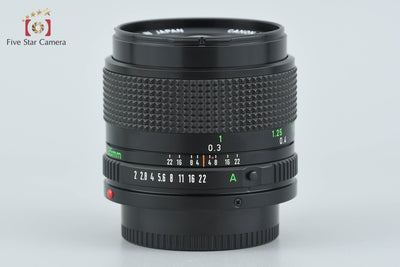 【中古】Canon キヤノン New FD 35mm f/2 2026.9月 オーバーホール済み