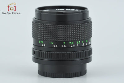 【中古】Canon キヤノン New FD 35mm f/2 2026.9月 オーバーホール済み