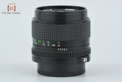 【中古】Canon キヤノン New FD 35mm f/2 2026.9月 オーバーホール済み