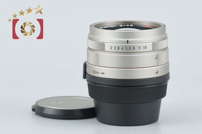 【中古】CONTAX コンタックス Carl Zeiss Planar 45mm f/2 T*