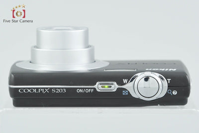 【中古】Nikon ニコン COOLPIX S203 ブラック コンパクトデジタルカメラ
