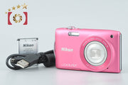 【中古】Nikon ニコン COOLPIX S3300 ストロベリーピンク コンパクトデジタルカメラ