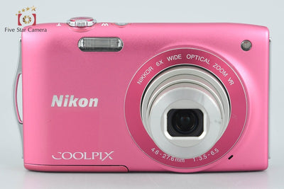 【中古】Nikon ニコン COOLPIX S3300 ストロベリーピンク コンパクトデジタルカメラ