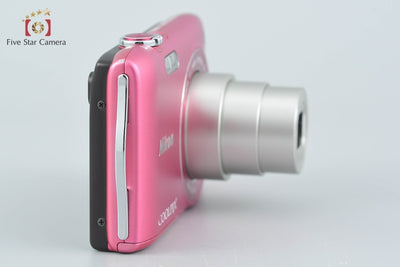 【中古】Nikon ニコン COOLPIX S3300 ストロベリーピンク コンパクトデジタルカメラ