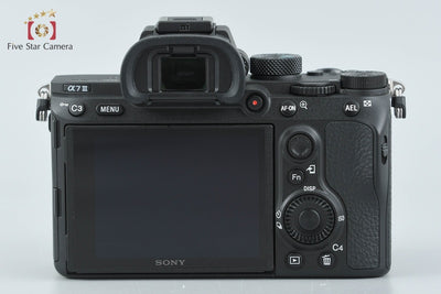 【中古】SONY ソニー α7III ILCE-7M3 ミラーレス一眼カメラ シャッター回数僅少 元箱付き