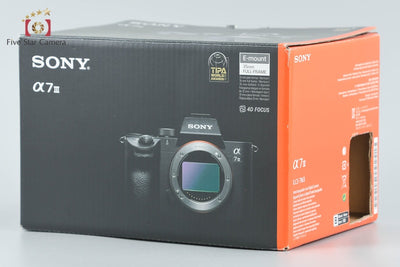【中古】SONY ソニー α7III ILCE-7M3 ミラーレス一眼カメラ シャッター回数僅少 元箱付き