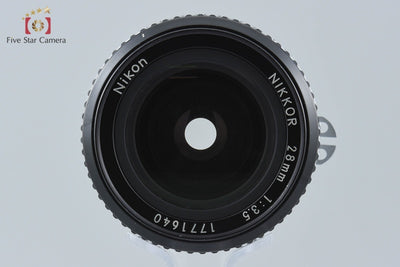 【中古】Nikon ニコン Ai NIKKOR 28mm f/3.5