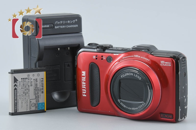 【中古】FUJIFILM 富士フイルム FINEPIX F550EXR レッド コンパクトデジタルカメラ