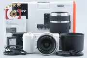 【中古】SONY ソニー α5100 ILCE-5100 ダブルズームレンズキット ホワイト シャッター回数僅少 元箱付き 多言語対応