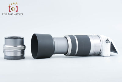 【中古】SONY ソニー α5100 ILCE-5100 ダブルズームレンズキット ホワイト シャッター回数僅少 元箱付き 多言語対応