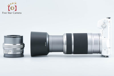 【中古】SONY ソニー α5100 ILCE-5100 ダブルズームレンズキット ホワイト シャッター回数僅少 元箱付き 多言語対応