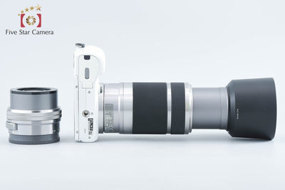 【中古】SONY ソニー α5100 ILCE-5100 ダブルズームレンズキット ホワイト シャッター回数僅少 元箱付き 多言語対応