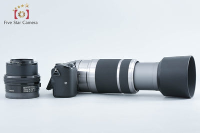 【中古】SONY ソニー α NEX-5T ブラック ダブルズームレンズキット 多言語対応
