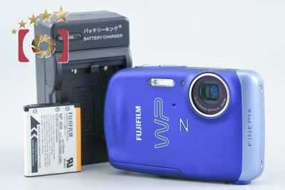 【中古】FUJIFILM 富士フイルム FINEPIX Z33WP ブルー コンパクトデジタルカメラ