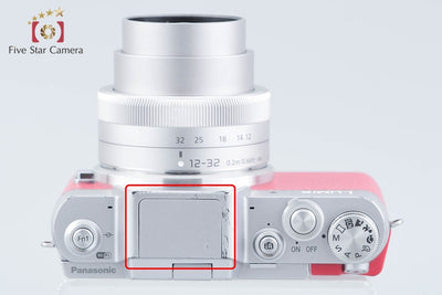 【中古】Panasonic パナソニック LUMIX DMC-GF7 ピンク + LUMIX G VARIO 12-32mm f/3.5-5.6 ASPH. MEGA O.I.S. H-FS12032