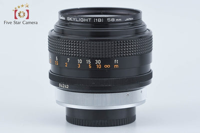 【中古】Canon キヤノン FD 55mm f/1.2 S.S.C.