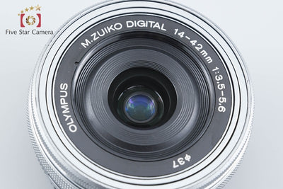 【中古】OLYMPUS オリンパス M.ZUIKO DIGITAL ED 14-42mm f/3.5-5.6 EZ シルバー