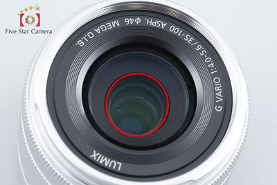 【中古】Panasonic パナソニック LUMIX G VARIO 35-100mm f/4-5.6 ASPH. MEGA O.I.S. H-FS35100 シルバー