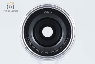 【中古】Panasonic パナソニック LUMIX G VARIO 35-100mm f/4-5.6 ASPH. MEGA O.I.S. H-FS35100 シルバー