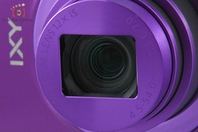 【中古】Canon キヤノン IXY 630 パープル コンパクトデジタルカメラ 元箱付き