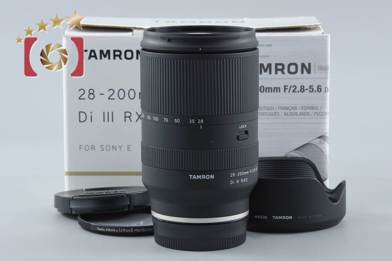 【中古】TAMRON タムロン A071 28-200mm f/2.8-5.6 Di III RXD ソニーEマウント用 元箱付き