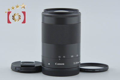 【中古】Canon キヤノン EF-M 55-200mm f/4.5-6.3 IS STM ブラック