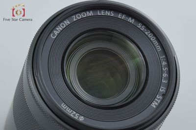 【中古】Canon キヤノン EF-M 55-200mm f/4.5-6.3 IS STM ブラック