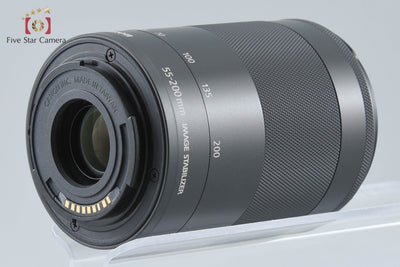 【中古】Canon キヤノン EF-M 55-200mm f/4.5-6.3 IS STM ブラック