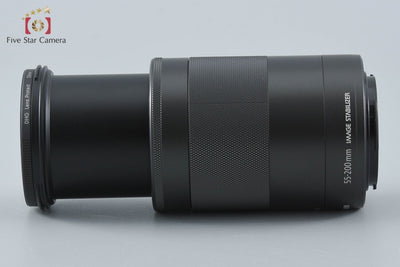 【中古】Canon キヤノン EF-M 55-200mm f/4.5-6.3 IS STM ブラック
