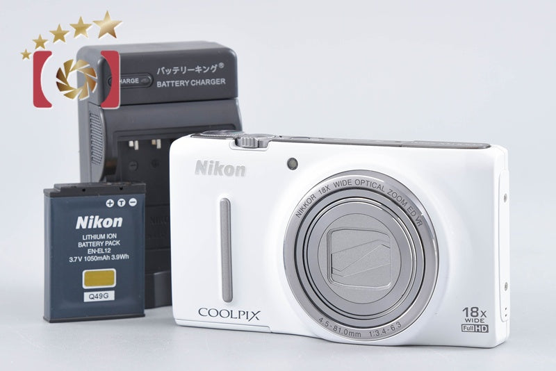 【中古】Nikon ニコン COOLPIX S9400 エレガントホワイト コンパクトデジタルカメラ