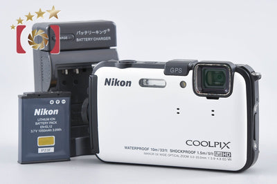 【中古】Nikon ニコン COOLPIX AW100 ナチュラルホワイト コンパクトデジタルカメラ