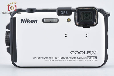 【中古】Nikon ニコン COOLPIX AW100 ナチュラルホワイト コンパクトデジタルカメラ