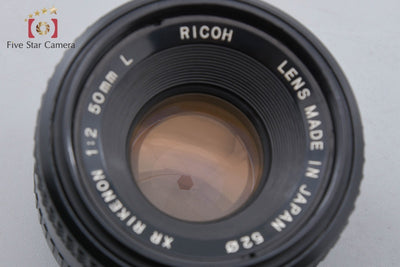 【中古】RICOH リコー XR RIKENON 50mm f/2 L ペンタックスKマウント