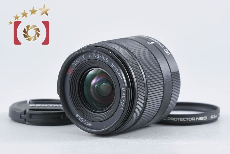 【中古】PENTAX ペンタックス SMC 5-15mm f/2.8-4.5 ED AL IF 02 STANDARD ZOOM Qマウント ブラック