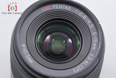【中古】PENTAX ペンタックス SMC 5-15mm f/2.8-4.5 ED AL IF 02 STANDARD ZOOM Qマウント ブラック