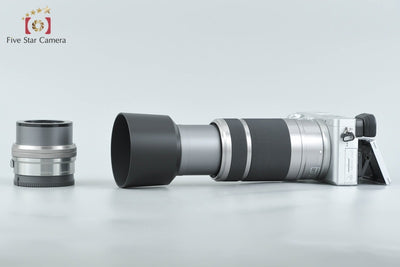 【中古】SONY ソニー α6400 ILCE-6400 ダブルズームレンズキット シルバー 元箱付き 多言語対応