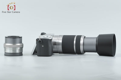 【中古】SONY ソニー α6400 ILCE-6400 ダブルズームレンズキット シルバー 元箱付き 多言語対応