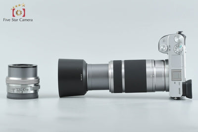 【中古】SONY ソニー α6400 ILCE-6400 ダブルズームレンズキット シルバー 元箱付き 多言語対応