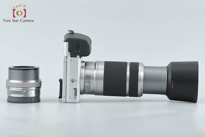 【中古】SONY ソニー α6400 ILCE-6400 ダブルズームレンズキット シルバー 元箱付き 多言語対応