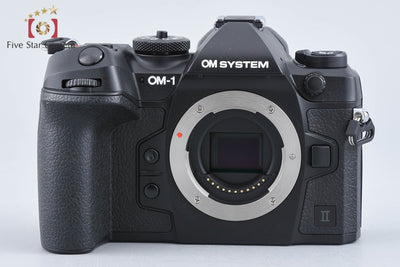 【中古】OM SYSTEM (OLYMPUS) オーエム システム OM-1 Mark II ブラック ミラーレス一眼カメラ シャッター回数僅少 元箱付き