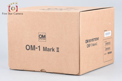 【中古】OM SYSTEM (OLYMPUS) オーエム システム OM-1 Mark II ブラック ミラーレス一眼カメラ シャッター回数僅少 元箱付き