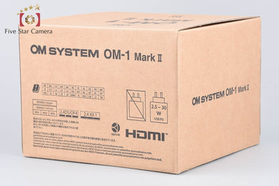 【中古】OM SYSTEM (OLYMPUS) オーエム システム OM-1 Mark II ブラック ミラーレス一眼カメラ シャッター回数僅少 元箱付き