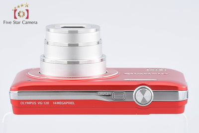 【中古】OLYMPUS オリンパス VG-120 レッド コンパクトデジタルカメラ