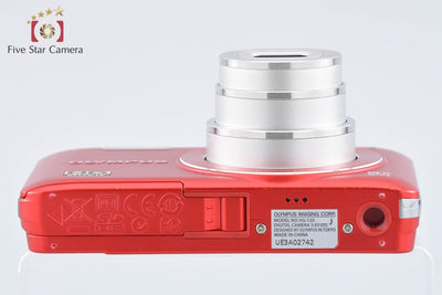 【中古】OLYMPUS オリンパス VG-120 レッド コンパクトデジタルカメラ